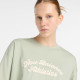 New Balance Γυναικεία κοντομάνικη μπλούζα Linear Heritage Oversized T-Shirt